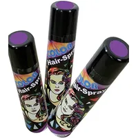 Haarspray color für Fasching und Karneval, diverse Farben, 100ml höchste Ergiebigkeit (lila)
