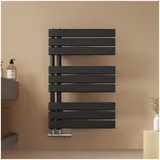 EMKE Paneelheizkörper 762 x 500 mm 397 W schwarz Mittelventil