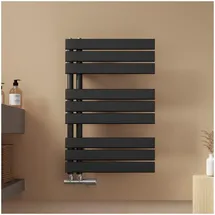 EMKE Paneelheizkörper 762 x 500 mm 397 W schwarz Mittelventil