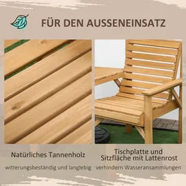 Outsunny Bistroset 3-tlg. Braun