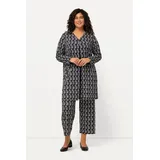 Ulla Popken Longshirt in schwarz | 46-48