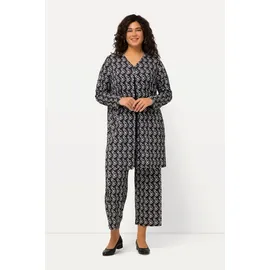 Ulla Popken Longshirt in schwarz | 46-48