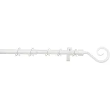 GARDINIA Gardinenstangen Komplett-Set Hook ausziehbar Ø mm weiß