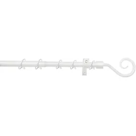 GARDINIA Gardinenstangen Komplett-Set Hook ausziehbar Ø mm weiß