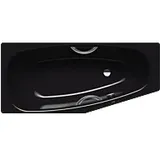 Kaldewei Mini star Badewanne rechts 224534013701 157x70/47,5cm, Vollantislip Perl-Effekt, schwarz