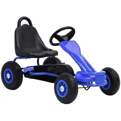 Pedal Go-Kart mit Luftreifen Blau