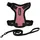 Best Pet Supplies Voyager Step-in Lock Katzengeschirr und reflektierende Katzenleine mit Neoprengriff by Best Pet Supplies - Unterstützt kleine, mittlereund große Katzenrassen, Rosa / Schwarzer Rand, size XXS - 1,5 m