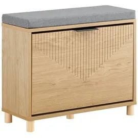 SoBuy Schuhbank 60 x 50 x 24 cm beige / beige