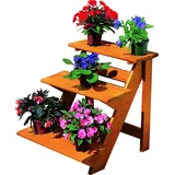 Promadino Blumentreppe klein 50 x 60 cm Braun