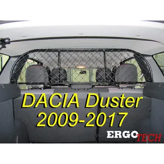 ERGOTECH Trennnetz Trenngitter Dacia Duster (2009-2017), RDA65-M8 KDA002, für Hunde und Gepäck