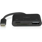 Nedis USB-Hub 1x USB-C USB A / 1x USB-C - 4-Port Port(s) - USB 2.0 - Stromversorgung über USB - SD & MicroSD