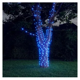 vidaXL LED-Lichterkette Solar 1 m Blau