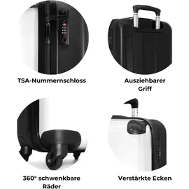 noboringsuitcases 55 cm 4-Rollen Cabin 36 l / 55 cm / lila/neon