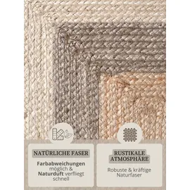 HANSE HOME Juno Jute, Teppich Juno Fusion Natur Gold multifarben),