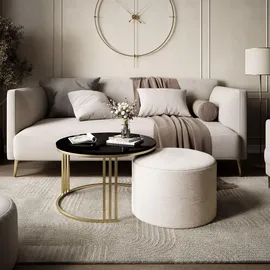 lookway LORI Beige Metall 70 x 49 x 70 cm