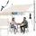 Tectake Klemmmarkise 200 x 180 cm beige