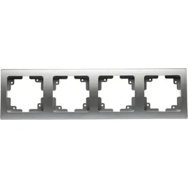 ChiliTec DELPHI 4-fach Rahmen Silber