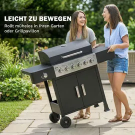 Outsunny Gasgrill 17,8 KW schwarz
