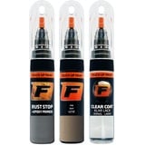 FIRANTO Lackstift Autolack Reparaturset für Seat LC1Z Pyramid Gold - 3-in-1 Autolack Kratzer Reparaturstift 15ml Grundierung, Klarlack