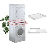 SUPERIOR ELECTRONICS Waschmaschinen- und Trockner-Übereckkit mit herausziehbarem Regal (SUPSLW001)
