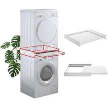 SUPERIOR ELECTRONICS Waschmaschinen- und Trockner-Übereckkit mit herausziehbarem Regal (SUPSLW001)