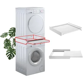SUPERIOR ELECTRONICS Waschmaschinen- und Trockner-Übereckkit mit herausziehbarem Regal (SUPSLW001)