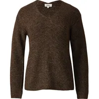 s.Oliver Strickpullover Relaxed Fit V-Ausschnitt Braun 42