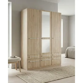 Priess Wäscheschrank Barcelona 140 x 193 x 54 cm Beige/Braun