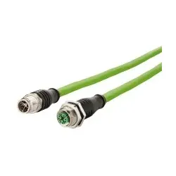 BTR 142M2X12010 M12 Industrial Ethernet Leitung X-kodiert 1 0 m M12 Stecker gerade - M12 Buchse gerade PUR