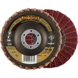 RHODIUS PROline VLS Vliesfächerschleifscheibe 115 x 22,23 mm medium