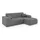 OTTO home Ecksofa OTTO HOME "CASSY L-Form, Schlafsofa mit Bettkasten, Maße B/T/H: 245/165/88 cm", grau (dunkelgrau), B:248cm H:83,5cm T:165,5cm, 94% Polyester, 6% Nylon, Sofas, Ecksofa, mit 2 Rückenkissen, Recamiere rechts oder links bestellbar