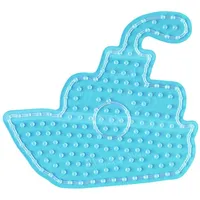 Hama Maxi-Stiftplatte Schiff Bügelperlen blau transparent