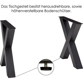 'massivart' Esstisch Baumkantentisch 180 cm massiv Mango - TOMASO