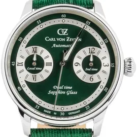 Carl von Zeyten Schönmünzach Automatikuhr Leder 40 mm CVZ0086GRS