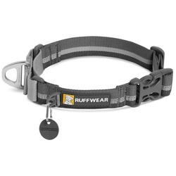 Ruffwear Hunde-Halsband Hundehalsband Web Reaction Collar Granite Gray Verstellmöglichkeit: 43 – 51 cm / Breite: 25 mm