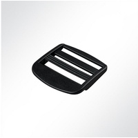 LYSEL® Doppelschieber Stopper Gleiter Regulator Gurtstecker (10-tlg) schwarz 4 cm