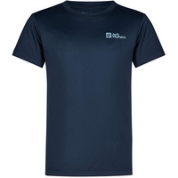 Jack Wolfskin Active Solid T-Shirt Kids 164 blau night blue