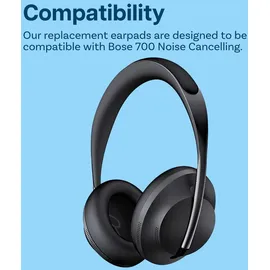 MMobiel Ersatz Ohrpolster Bose NC700 / Bose 700 - Protein PolyurethanKopfhörer – Schwarz - Schwarz