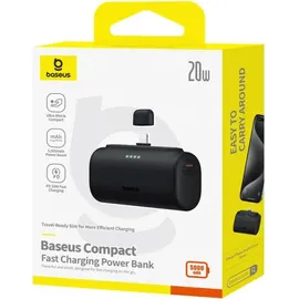 Baseus Compact IP 5000mAh 20W (schwarz)