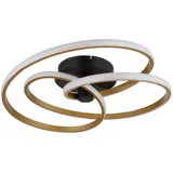 GLOBO 67183-40G - LED-Anbauleuchte GLYXAR LED/40W/230V golden/schwarz | Schwarz/Gold