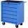 Homcom Werkzeugwagen Metall 67,5x33x77 cm blau unbestückt