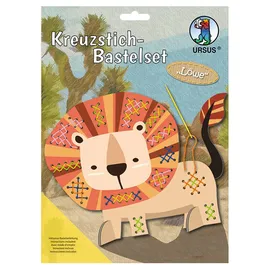 Ursus Sticken Kreuzstich-Bastelset Löwe