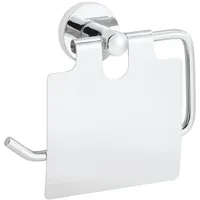 Primaster Toilettenpapierhalter Edelstahl verchromt Classic Round mit Deckel