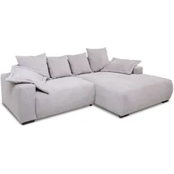 filippo Ecksofa Mio Stoff Grau Hellgrau