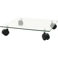 VidaXL Pflanzenständer mit Rollen 2 Stück Hartglas 35x35 cm