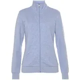 bench. loungewear Sweatjacke Damen hellblau meliert Gr.36/38
