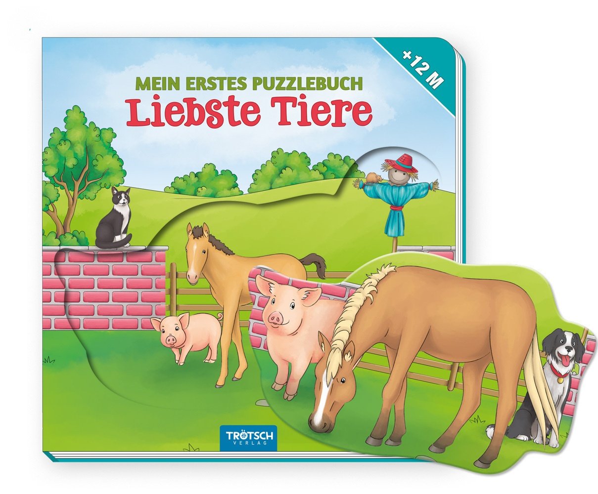 Trötsch Pappenbuch Mein Erstes Puzzlebuch Liebste Tiere - Trötsch Verlag GmbH & Co. KG  Pappband