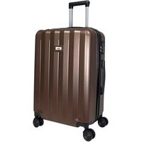 MY TRAVEL BAG ABS Hartschalen-Koffer Trolley Reisekoffer Tasche (Handgepäck-Mittel-Groß-Set) Zwillingsrollen (Kaffee, Handgepäck (55cm))
