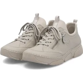 Rieker 45973-60 Schnürhalbschuh Textil & Synthetik Damen in beige - Gr. 39
