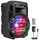 Pyle Audio Pyle Bluetooth PA Musikbox, Partybox, Karaoke Maschine, Soundbox, Bluetooth Lautsprecher Groß, Musikanlage 300W,